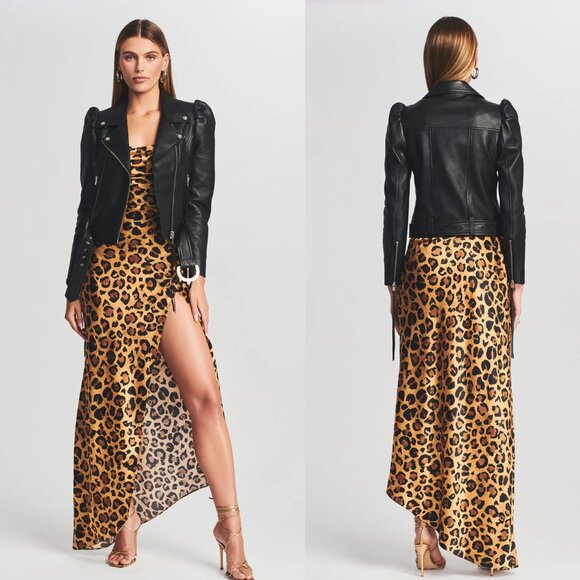 Retrofete Tai Leather Jacket in Black XS